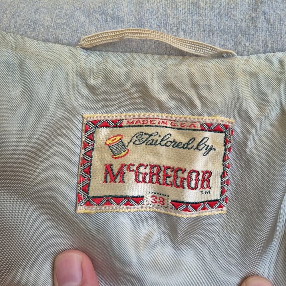 Vintage hand tailored McGregor cropped 40s/50s wool Ricky jacket - Picture 4 of 7